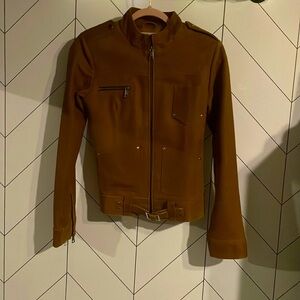 Genuine sheep leather/suede jacket